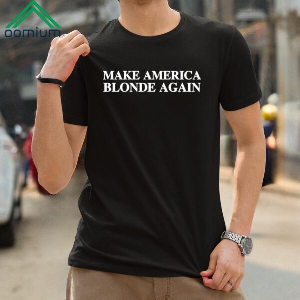 Karoline Leavitt Wearing Make America Blonde Again Shirt