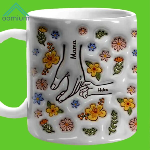 You Hold Our Hands, Also Our Hearts Family 3D Mug