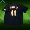 Astros Alvarez 00s Black Replica Jersey 2024 Giveaway