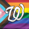 Nationals Night OUT LGBTQ Pride flag 2024 2