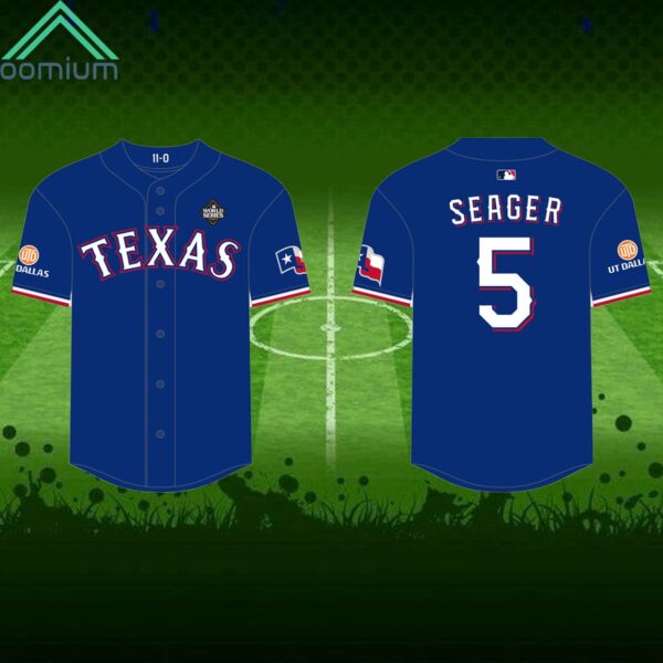 Rangers Corey Seager Replica Postseason Jersey 2024 Giveaway