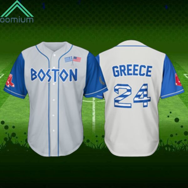 Red Sox Greek Celebration Jersey 2024 Giveaway