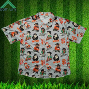 SF Giants Players Aloha Shirt 2024 Giveaway