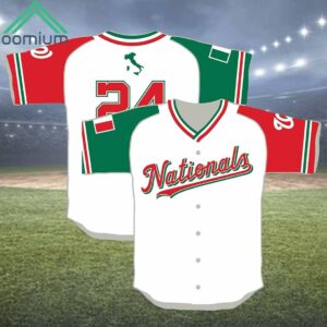 Nationals Italian Heritage Day Baseball Jersey 2024 Giveaway