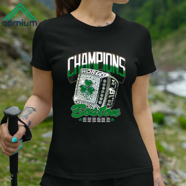 BOS Ring Tee Celtics Championship 2024