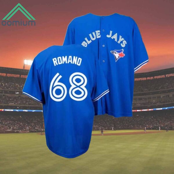 Blue Jays Jordan Romano Blue Replica Jersey 2024 Giveaway