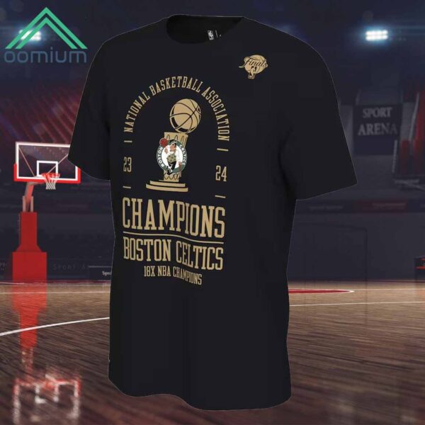 Boston Celtics 18 Time Finals Champions 2024 Locker Room Shirt
