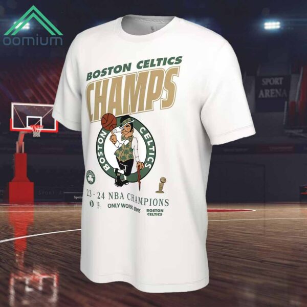 Boston Celtics 2024 Finals Champions Celebration Roster Shirt