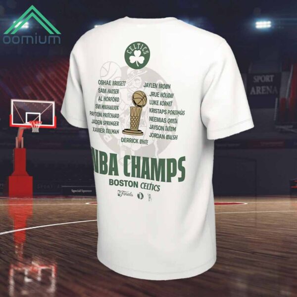 Boston Celtics 2024 Finals Champions Celebration Roster Shirt