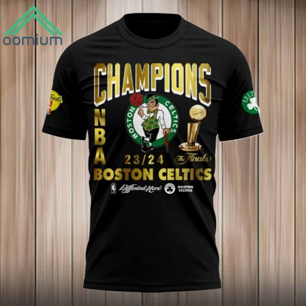 Celtics Black 2024 Finals Champions Shirt