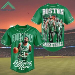 Celtics Different Here 2024 Champions Baseball Jersey 1