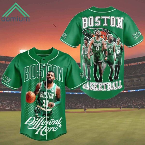 Celtics Different Here 2024 Champions Baseball Jersey 1