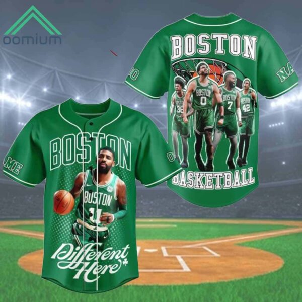 Celtics Different Here 2024 Champions Baseball Jersey