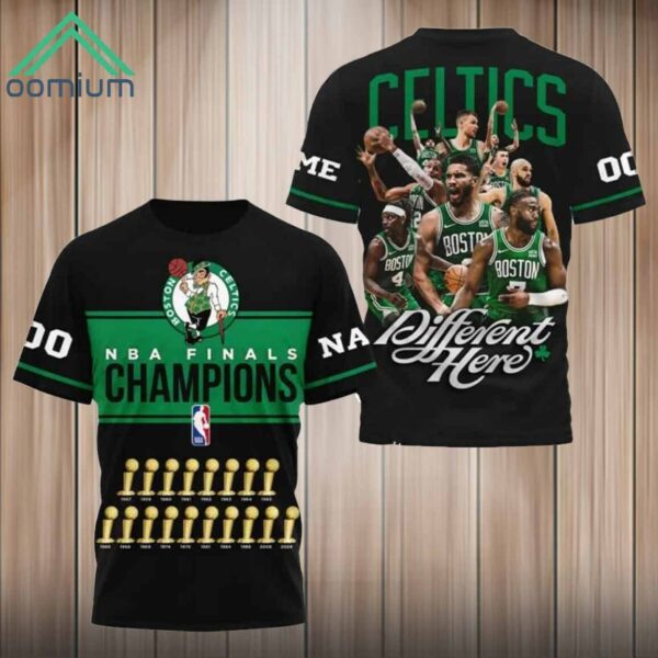 Celtics Finals 2024 18X Champions Different Here Shirt