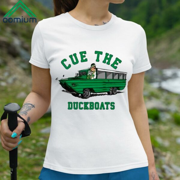 Cue The Duck Boats BOSTON Champs Shirt