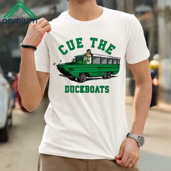 Cue The Duck Boats BOSTON Champs Shirt