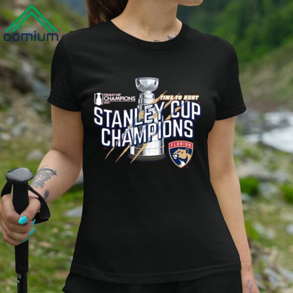 Florida Panthers 2024 Stanley Cup Champions Time To Hunt Shirt