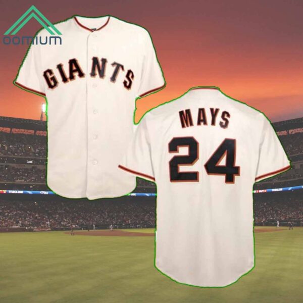 Giants Willie Mays Baseball Jersey 1