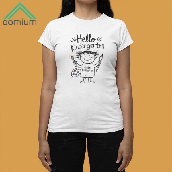 Hello Kindergarten Shirt 2 White