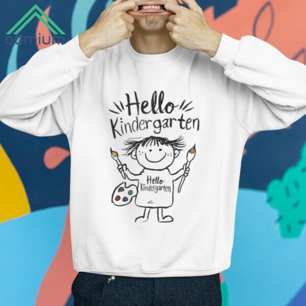 Hello Kindergarten Shirt 4 White