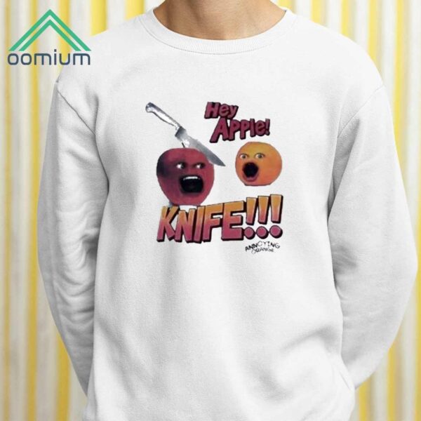 Hey Apple Knife Annoying Orange Shirt 2