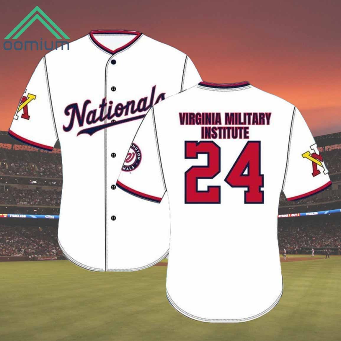 Nationals Virginia Military Institute Day Jersey Giveaway 2024