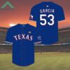 Rangers Adolis Garcia Replica Postseason Jersey 2024 Giveaway 1