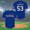 Rangers Adolis Garcia Replica Postseason Jersey 2024 Giveaway