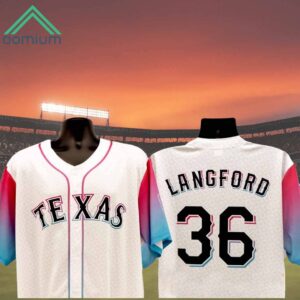 Rangers Wyatt Langford Baseball Jersey 2024