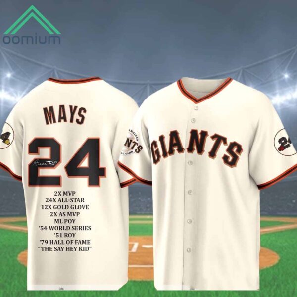 Rip Willie Mays Giants Jersey