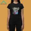 The Amity Affliction Surfing Skeleton Black Shirt 2 Black