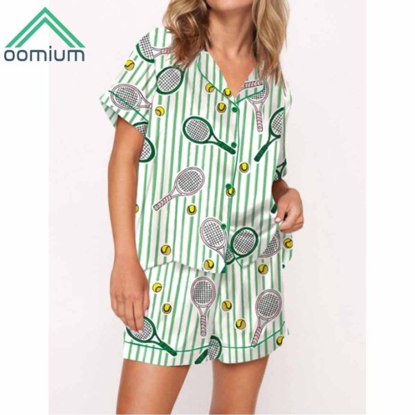 Wimbledon Tennis Satin Pajama Set 2