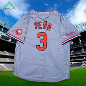 Astros Jeremy Pena Grey 70s Throwback Jersey Giveaway 2024