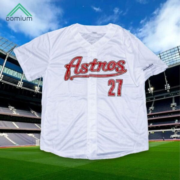 Astros Jose Altuve 2010s White Replica Jersey Giveaway 2024