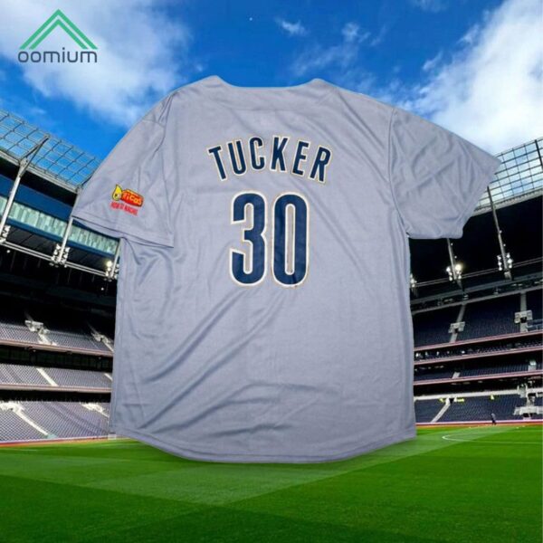 Astros Kyle Tucker Grey 90s Throwback Jersey Giveaway 2024