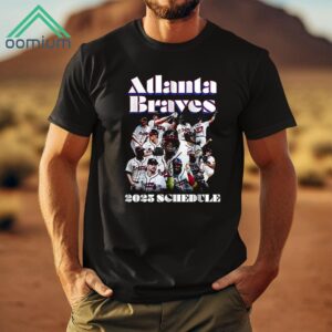 Atlanta Braves 2025 Schedule Shirt