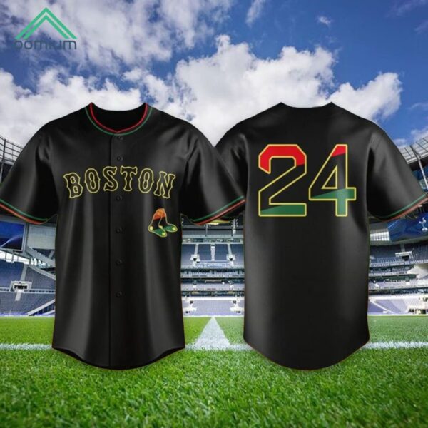 Black African American Celebration Night Red Sox Jersey 2024