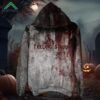 Bloody Halloween Feeling Stabby Print Hoodie