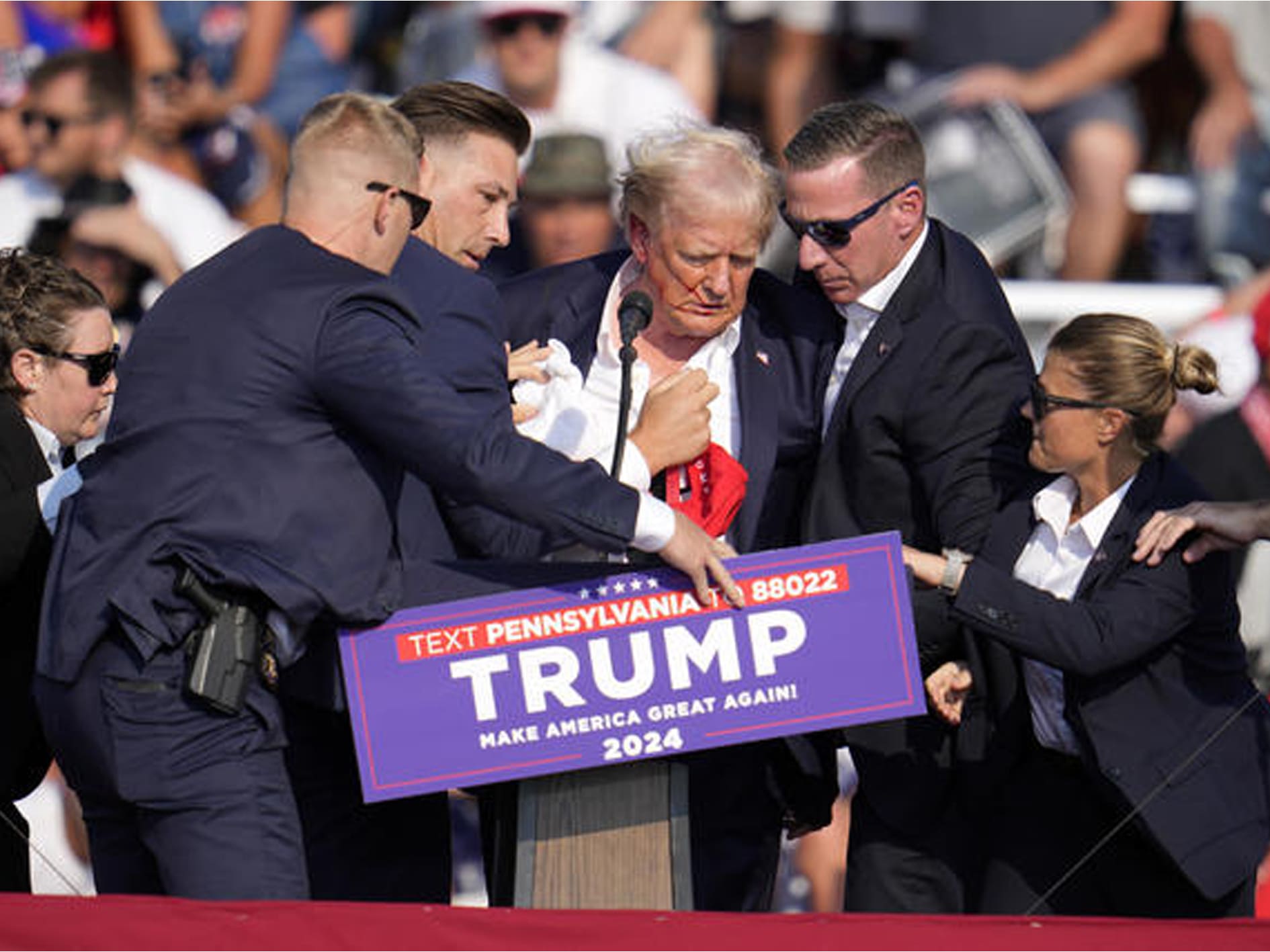 Former President Trump Was Shot At A Rally In Pennsylvania