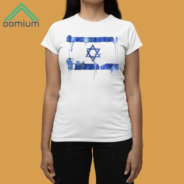 Marina Medvin Distressed Israeli Flag Shirt