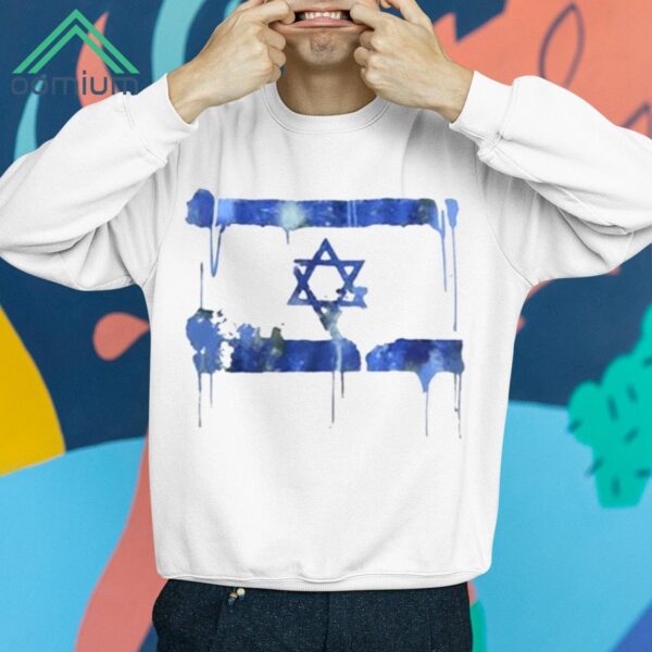 Marina Medvin Distressed Israeli Flag Shirt