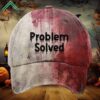 Problem Solved Bloody Halloween Print Hat