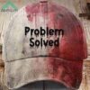 Problem Solved Bloody Halloween Print Hat