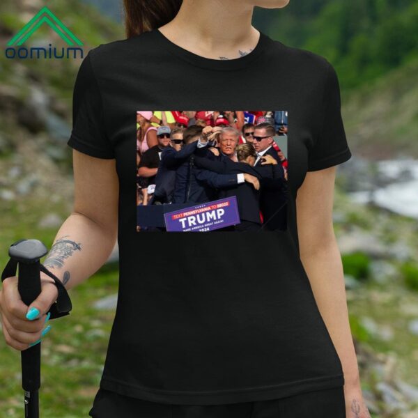 The Picture Of Trump Bleeding From His Ear Trump Wins The Election Shirt