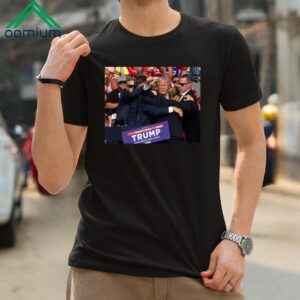 The Picture Of Trump Bleeding From His Ear Trump Wins The Election Shirt