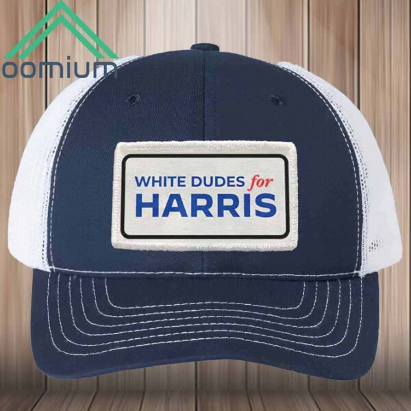 White Dudes For Harris Trucker Cap