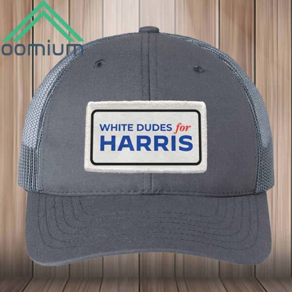 White Dudes For Harris Trucker Cap Hat