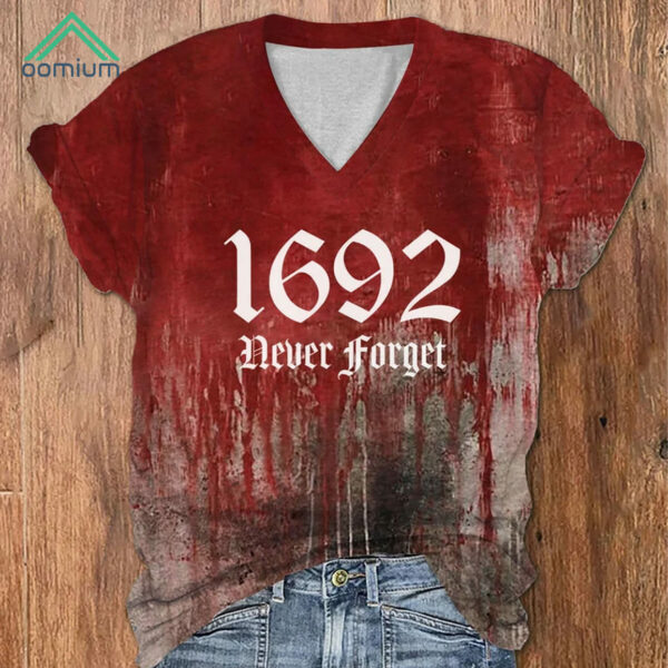 Women's 1692 Never Forget Blood Shirt