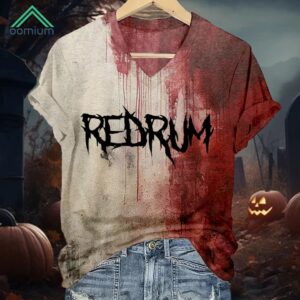 Women's Bloody Redrum Print Shirt