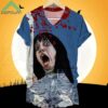 Women's Horrible Blood Stains Print Casual T Shirt